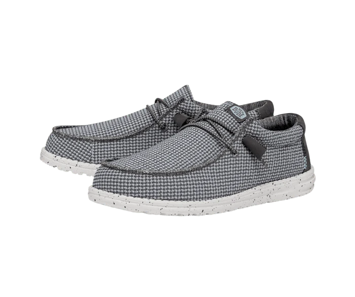 Hey Dude Wally Sport Mesh-Mokassin für Herren | Grau