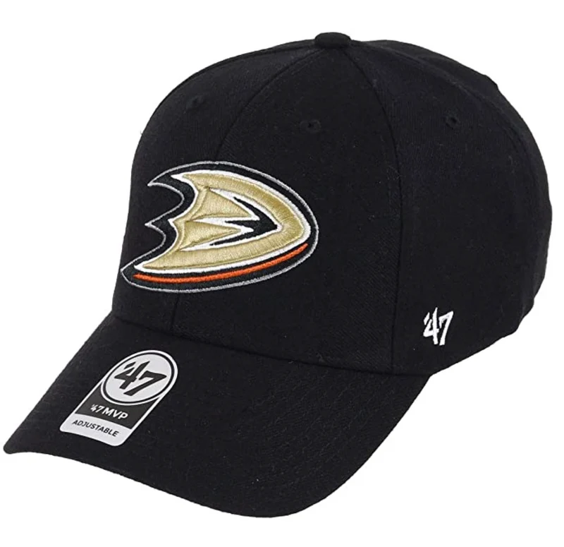 47 Brand Unisex Anaheim Ducks MVP Kappe - Schwarz / Gold
