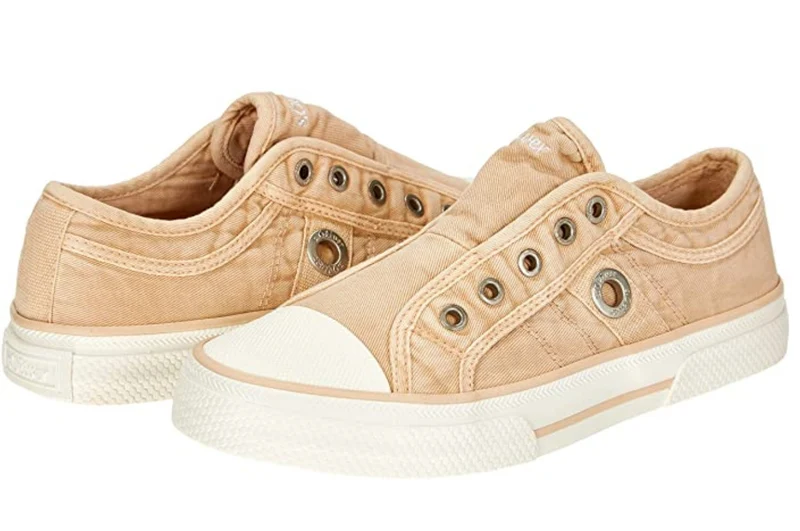 S.Oliver Damen Slip-On-Sneaker – Pfirsich / Weiß
