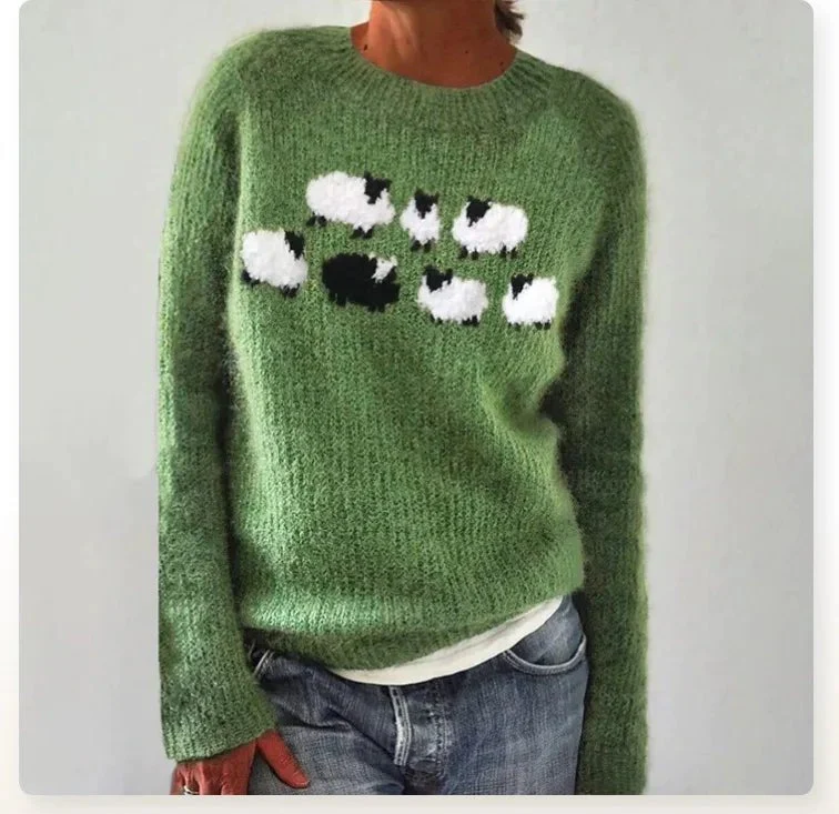 Hannah | Stilvoller Und Gemütlicher Retro-Streifenpullover Für Damen