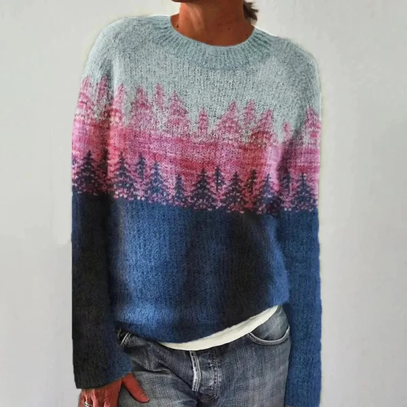 Hannah | Stilvoller Und Gemütlicher Retro-Streifenpullover Für Damen