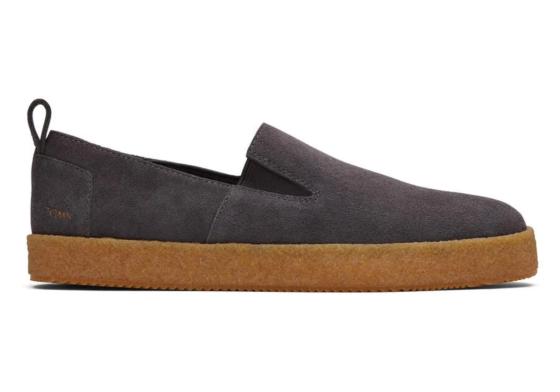 TOMS Herren Lowden Wildleder Espadrille – Pavement Grey
