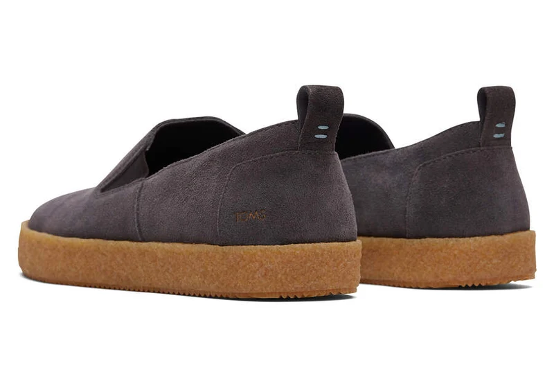 TOMS Herren Lowden Wildleder Espadrille – Pavement Grey