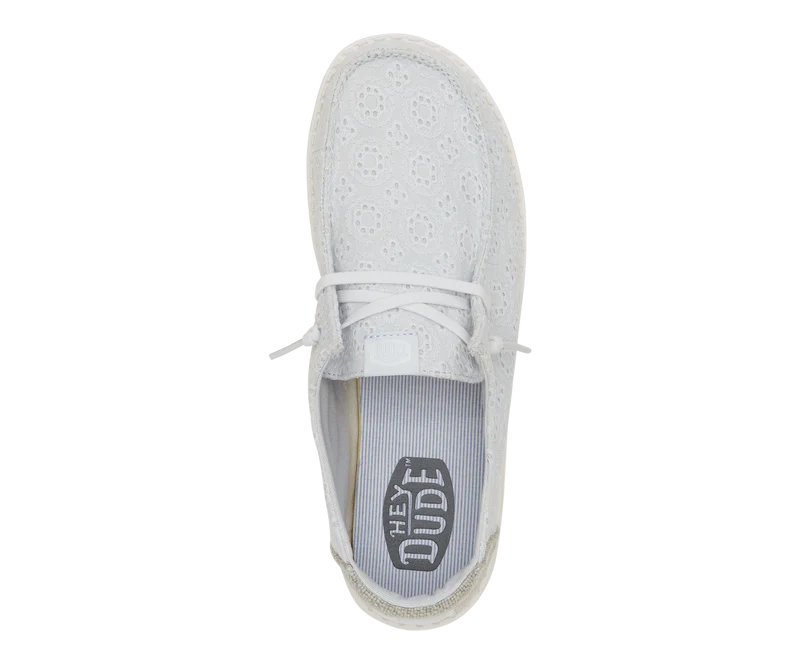 Hey Dude Damen-Mokassin „Wendy“ mit Lochspitze | Antikblau