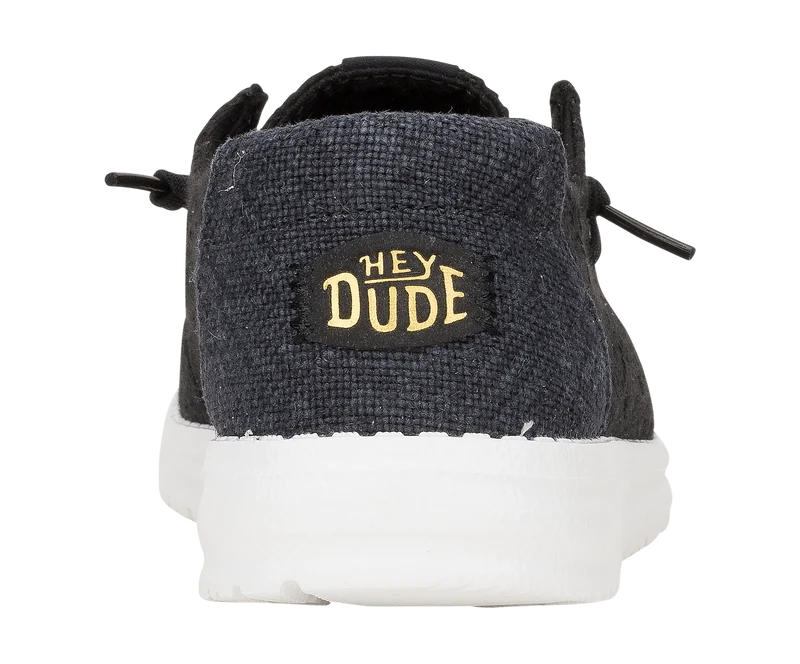 Hey Dude Wendy Damen-Mokassin mit Lochspitze | Schwarz