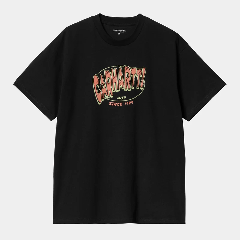Carhartt WIP Herren Hot Script T-Shirt | Schwarz