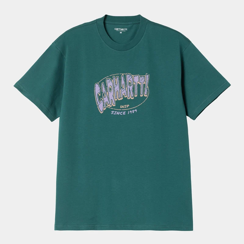Carhartt WIP Herren Hot Script T-Shirt | Regenwald