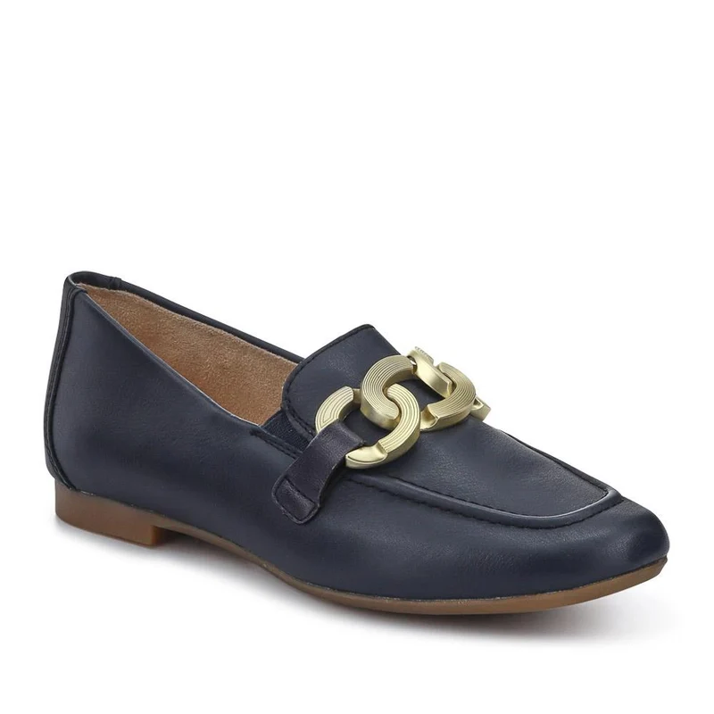 Leather Heeled Loafers - DRS41501 / 326 855