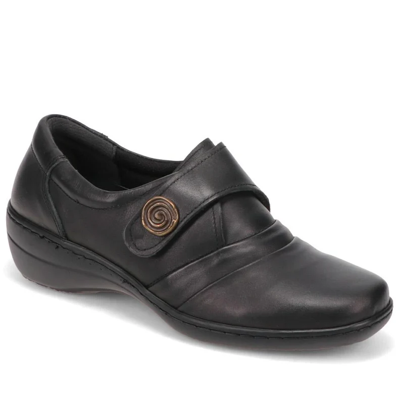 Handmade Leather Shoe with One Touch Strap - HSHAK1806 / 146 045 - Black