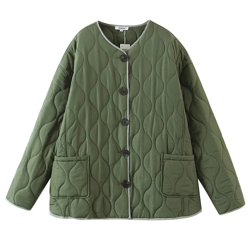Daniela | Damen Freizeit-Steppjacke mit Knopfleiste