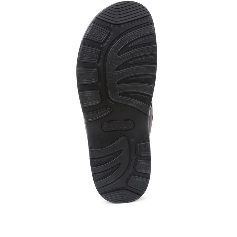 Fly Flot Slip On Mule Sandals - FLY37013 / 323 213 - Dark Brown
