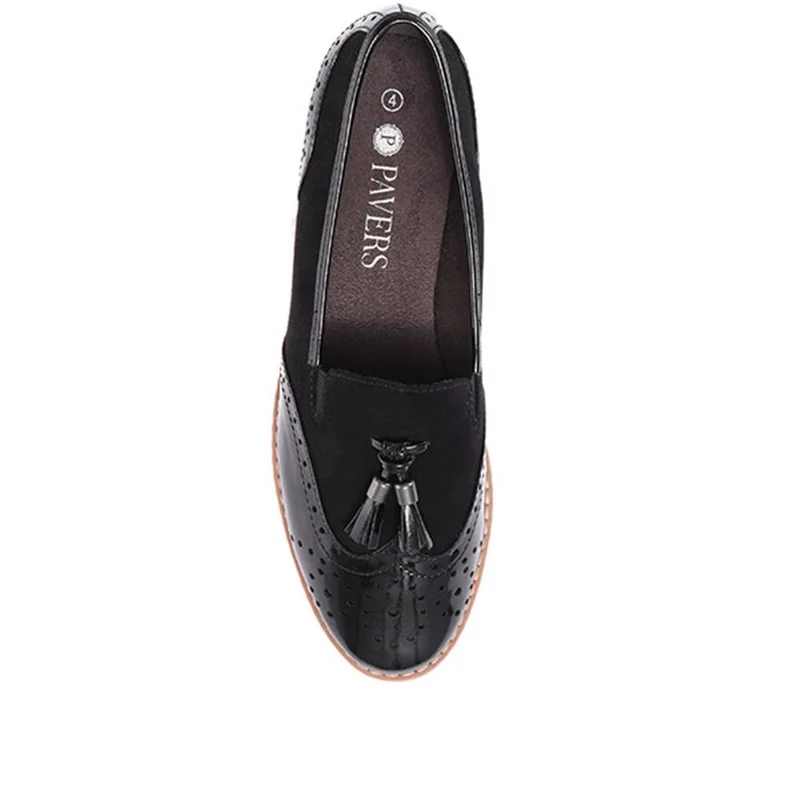 Tassel Loafers - JANSP26017 / 310 349 - Black