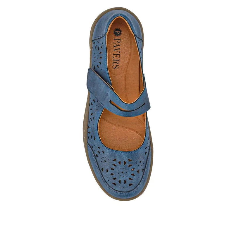 Chunky-Soled Mary Janes - WOIL41027 / 326 932 - Blue