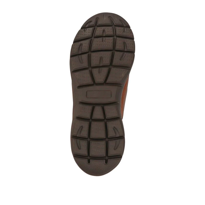 Wide Fit Leather Slip-On Shoes - PERFO41005 / 327 383 - Tan
