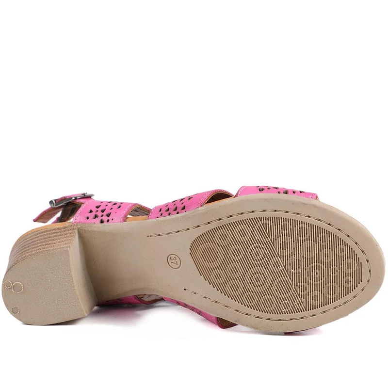 Fashionable Leather Sandals - VITAS43000 / 329 416 - Pink