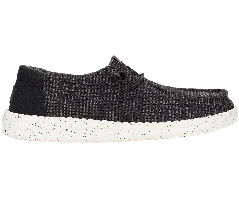 Hey Dude Damen-Mokassins „Wendy Stretch Sox“ | Schwarz/Weiß