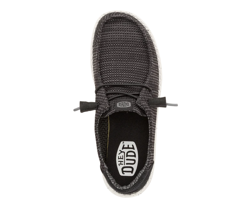 Hey Dude Damen-Mokassins „Wendy Stretch Sox“ | Schwarz/Weiß