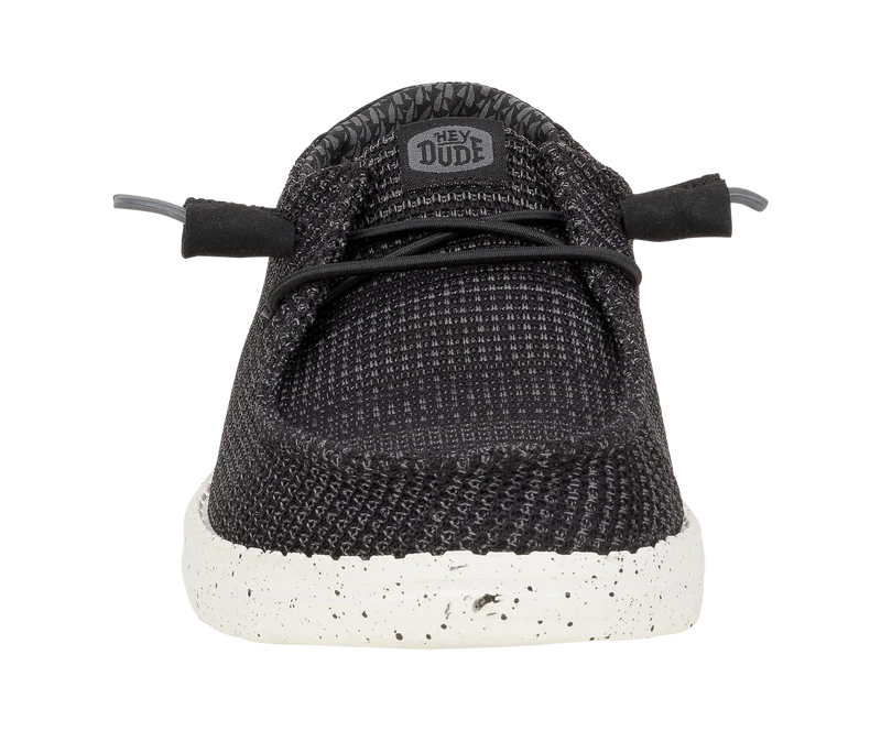Hey Dude Damen-Mokassins „Wendy Stretch Sox“ | Schwarz/Weiß
