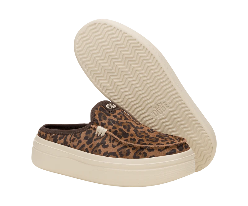 Hey Dude Austin Lift Classic Damenschuh aus Wildleder | Brauner Leoparden