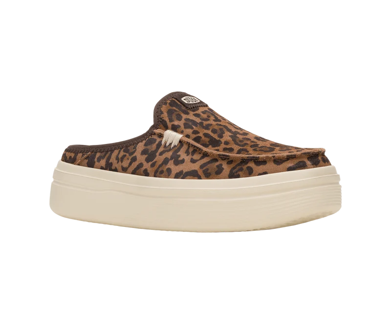 Hey Dude Austin Lift Classic Damenschuh aus Wildleder | Brauner Leoparden