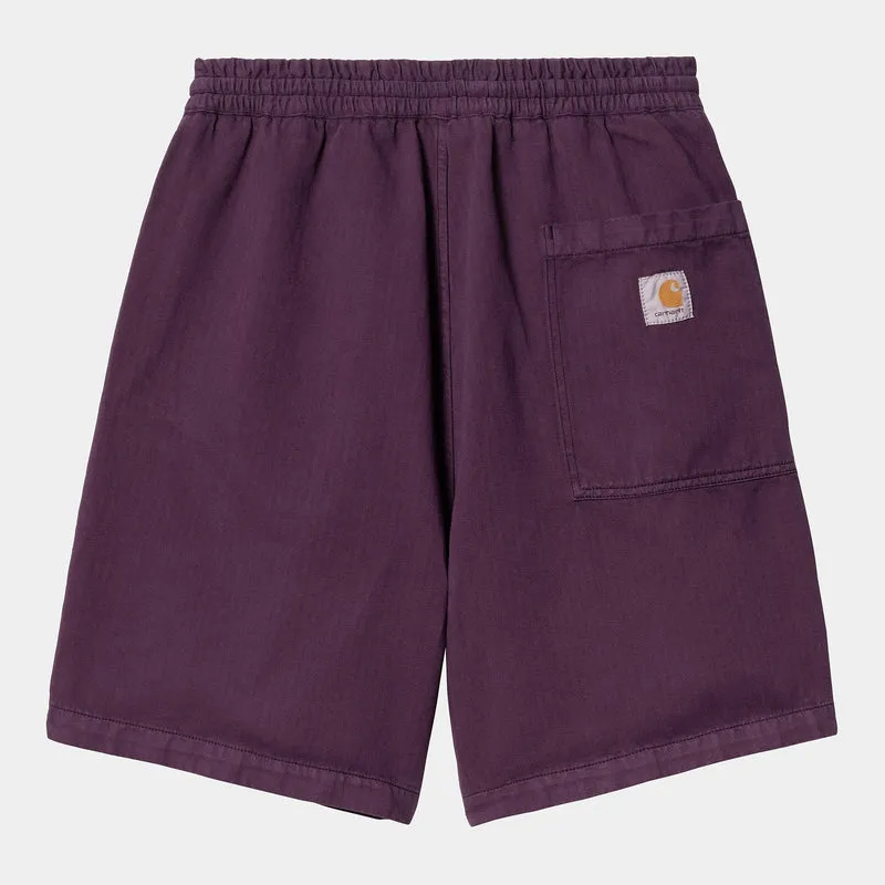 Carhartt WIP Herren Rainer Shawnee Herringbone Short | Huckleberry Garment Dyed