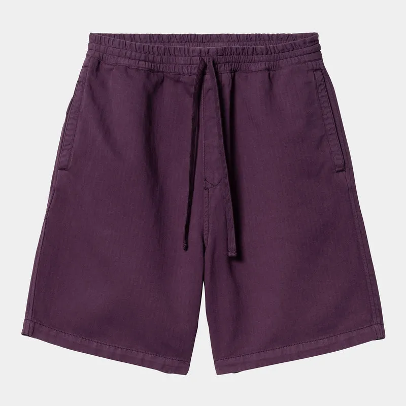 Carhartt WIP Herren Rainer Shawnee Herringbone Short | Huckleberry Garment Dyed