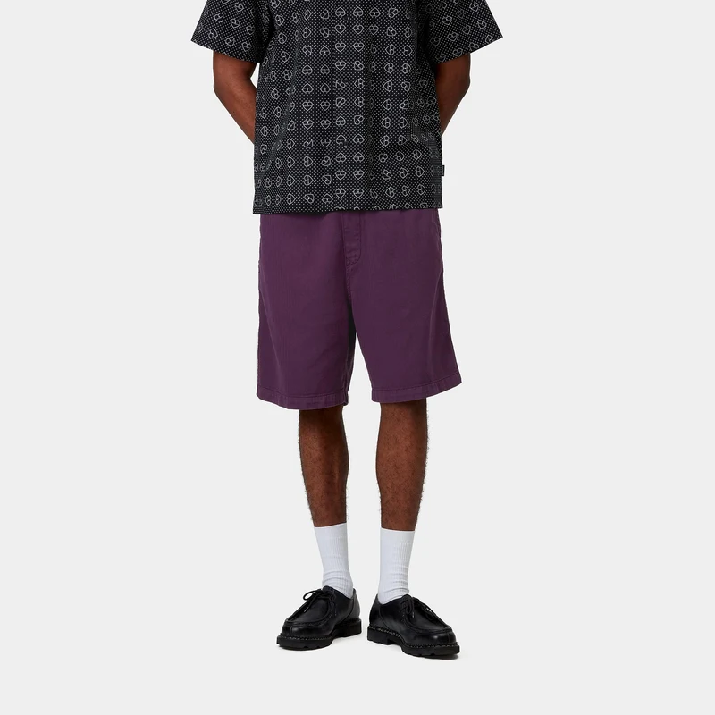 Carhartt WIP Herren Rainer Shawnee Herringbone Short | Huckleberry Garment Dyed