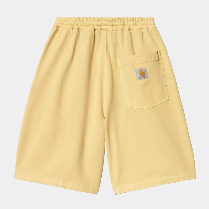 Carhartt WIP Herren Floyde Dewey Stretch Twill Shorts | Luftgelbes Stückgefärbt