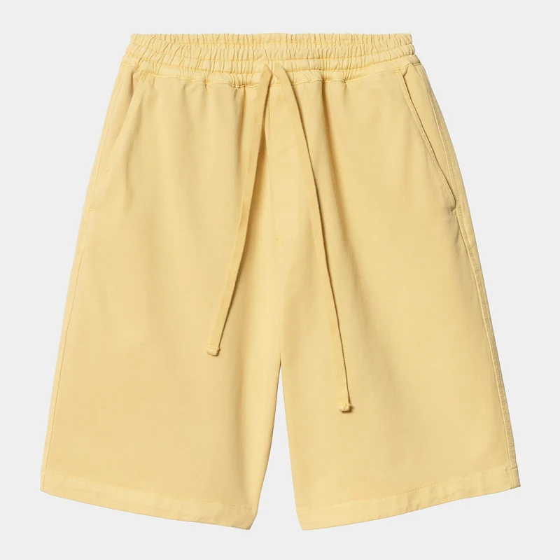 Carhartt WIP Herren Floyde Dewey Stretch Twill Shorts | Luftgelbes Stückgefärbt