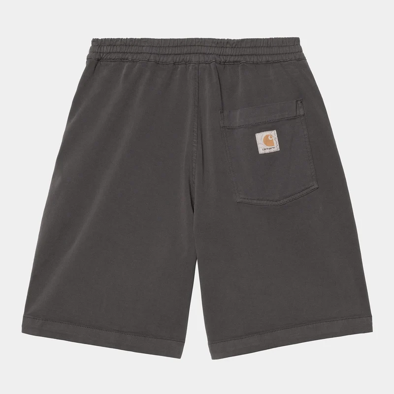 Carhartt WIP Herren Floyde Dewey Stretch Twill Short | Graphit, Stückgefärbt