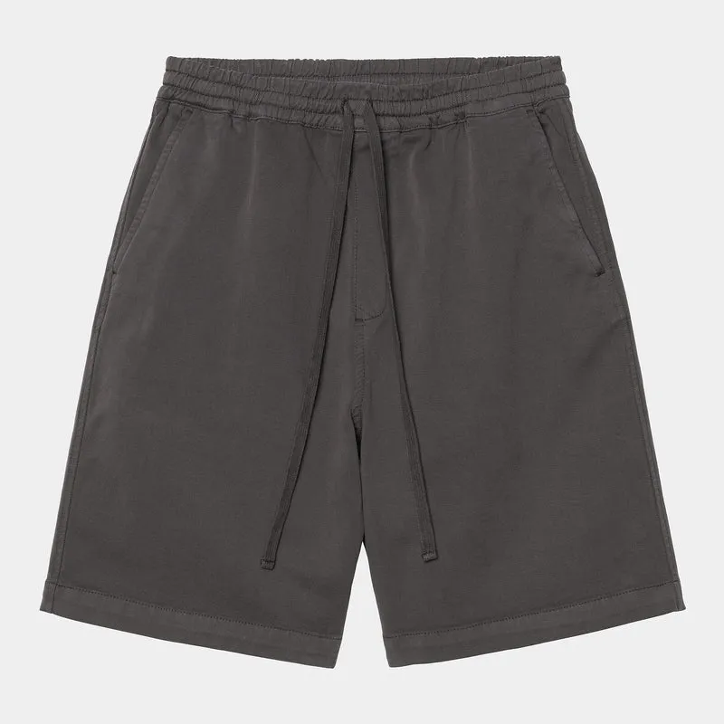 Carhartt WIP Herren Floyde Dewey Stretch Twill Short | Graphit, Stückgefärbt
