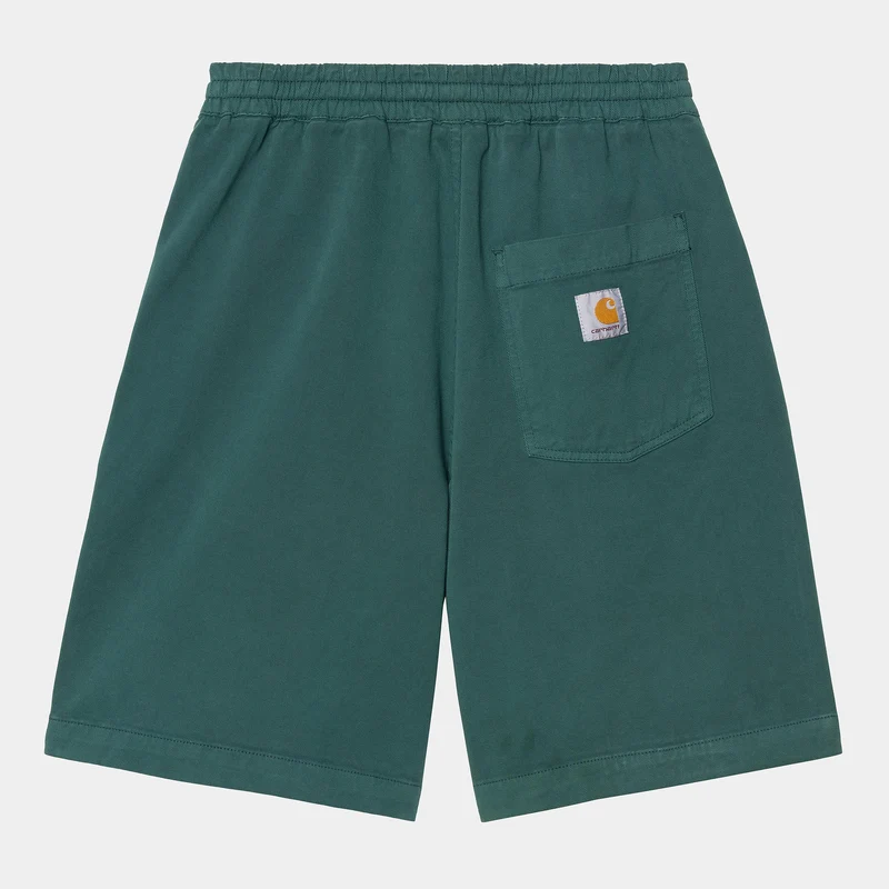Carhartt WIP Herren Floyde Dewey Stretch Twill Shorts | Regenwald-Stückfärbung