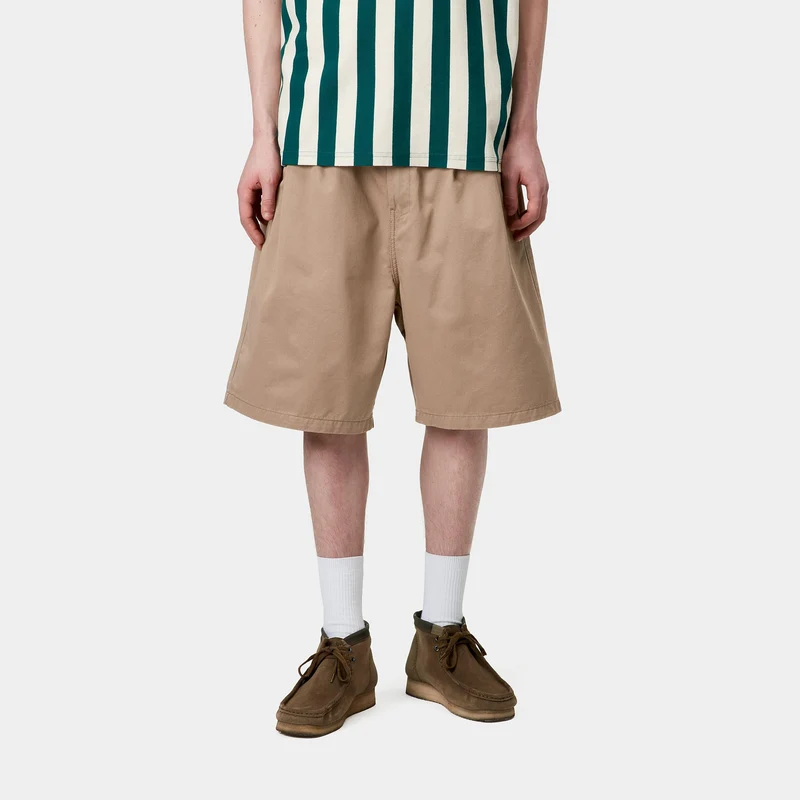 Carhartt WIP Herren Marv Lenexa Twill Short | Leder Stone Washed