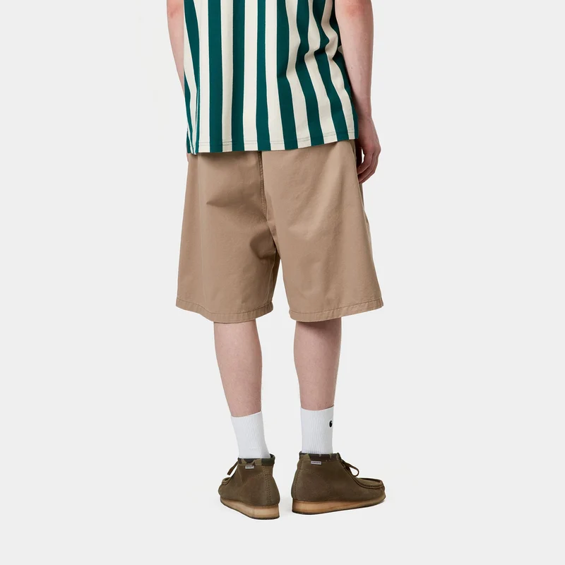 Carhartt WIP Herren Marv Lenexa Twill Short | Leder Stone Washed