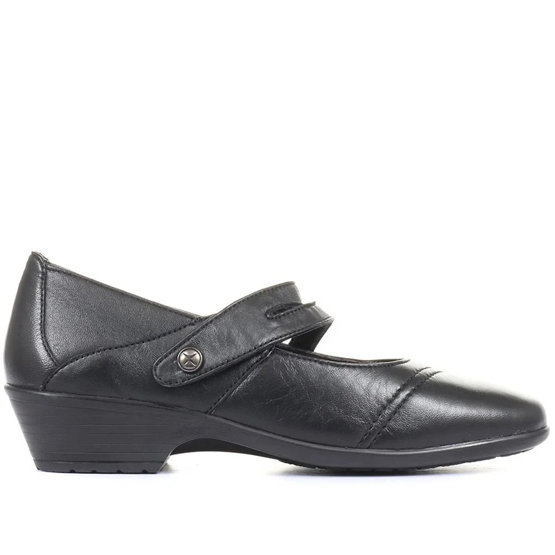 Leather Mary Janes - HSKEMP1813 / 146 313 - Black