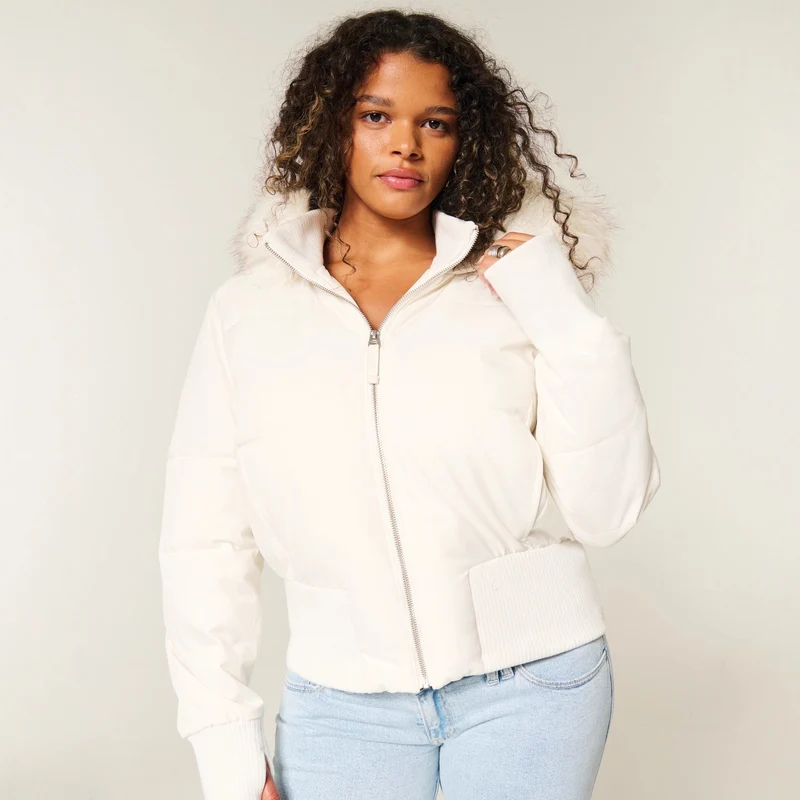 Angela | Warme Stilvolle Winter Kapuzenjacke für Damen