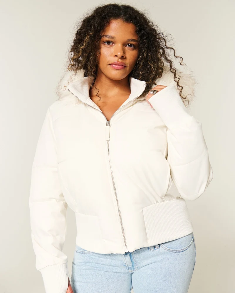 Angela | Warme Stilvolle Winter Kapuzenjacke für Damen