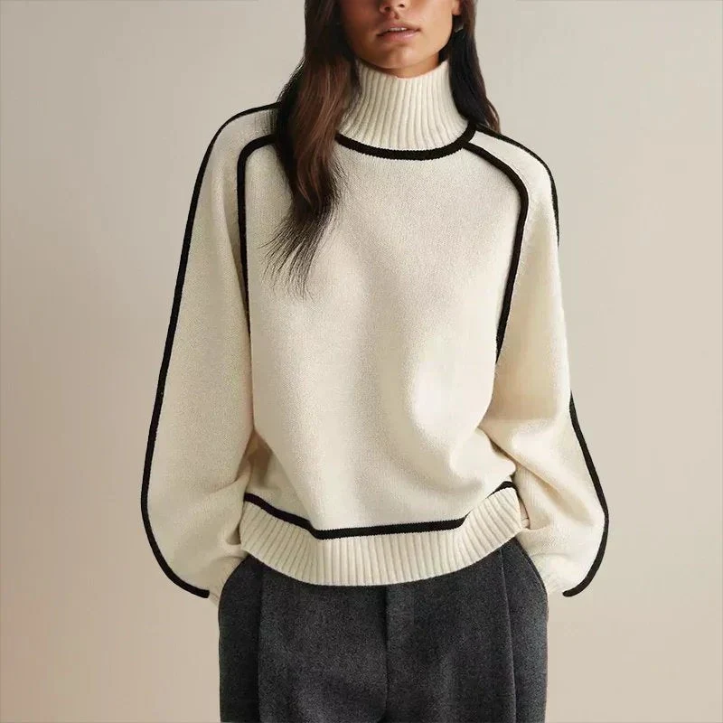 Charlotte | Moderner Und Bequemer Rollkragenpullover Für Damen