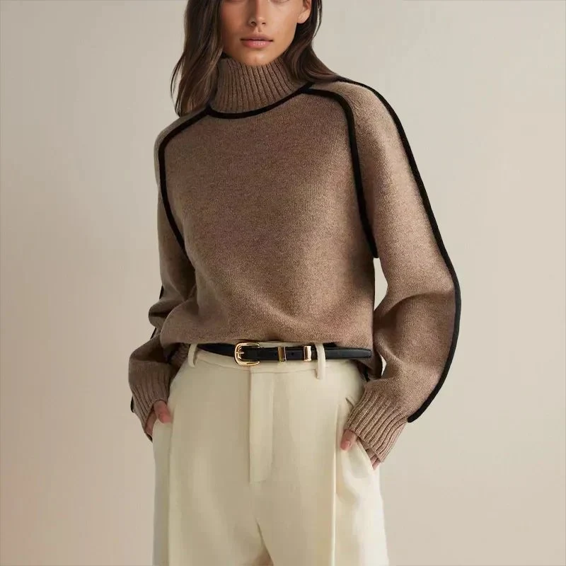 Charlotte | Moderner Und Bequemer Rollkragenpullover Für Damen