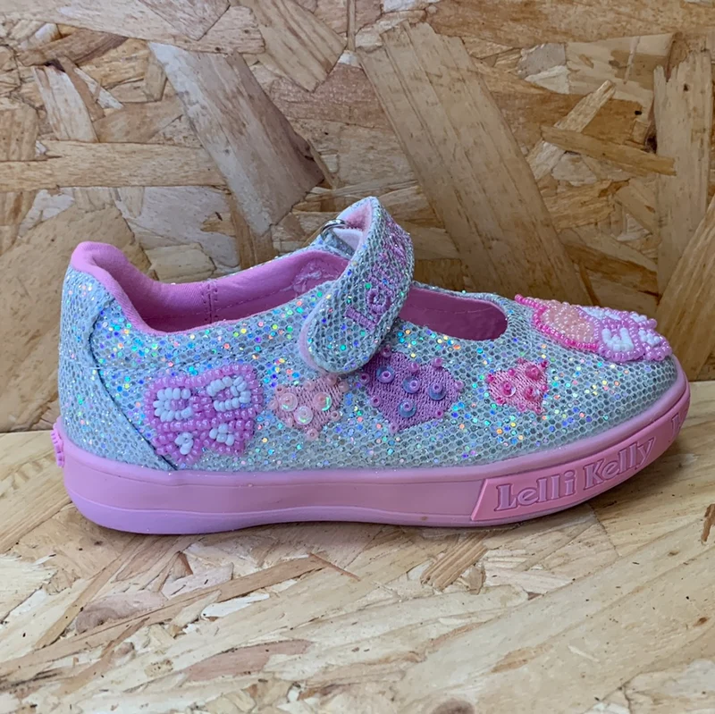 Lelli Kelly Cressida-Schuh für Kinder – Silberglitter
