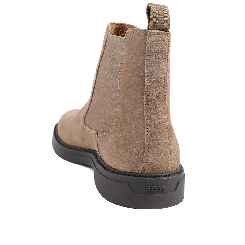 Boss Suede Leather Chelsea Boots - HUGO42505 / 327 812 - Tan