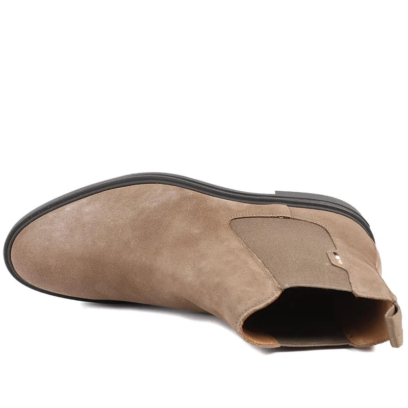 Boss Suede Leather Chelsea Boots - HUGO42505 / 327 812 - Tan