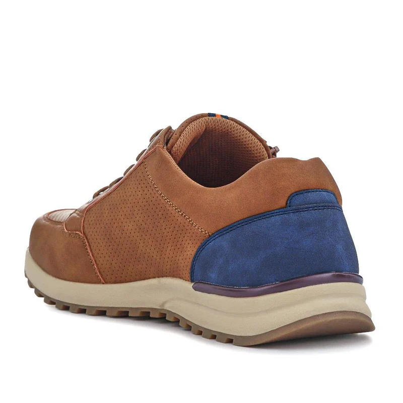 Casual Lace-Up Trainers - CHANG41001 / 327 310 - Tan