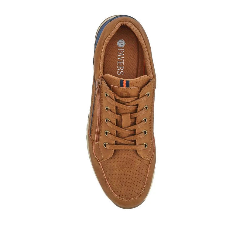 Casual Lace-Up Trainers - CHANG41001 / 327 310 - Tan