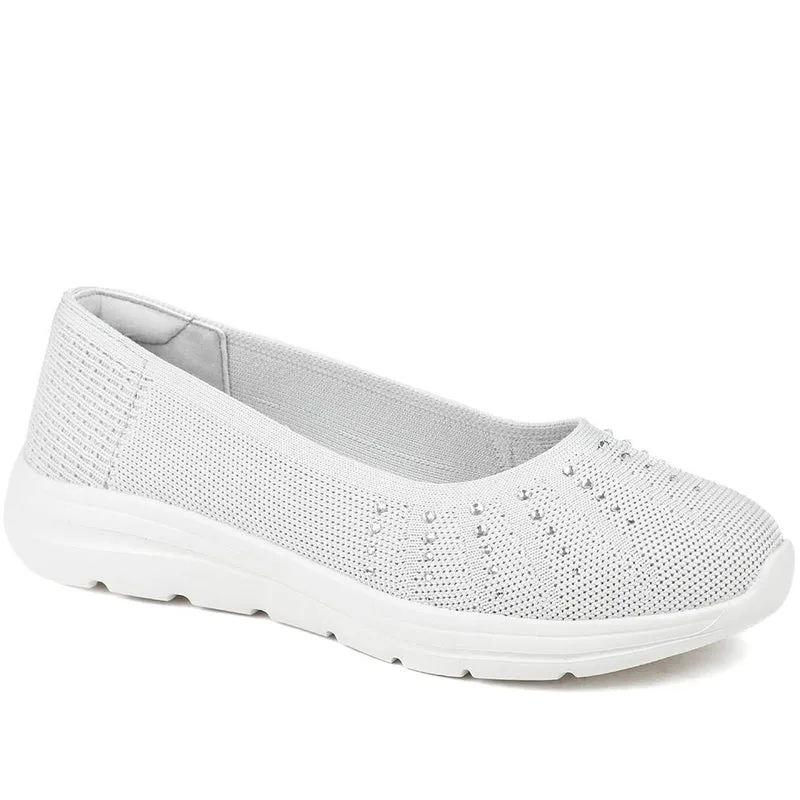 Wide Fit Memory Foam Sporty Pumps - BRK43008 / 328 977