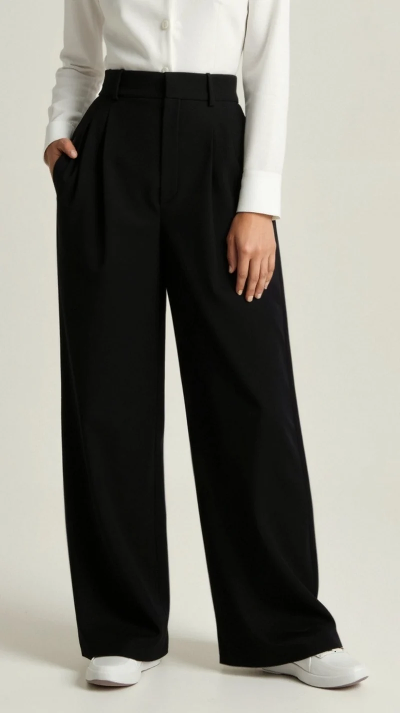 Gabriela | Damen Frühjahrs Hochtaillierte Weite Hose