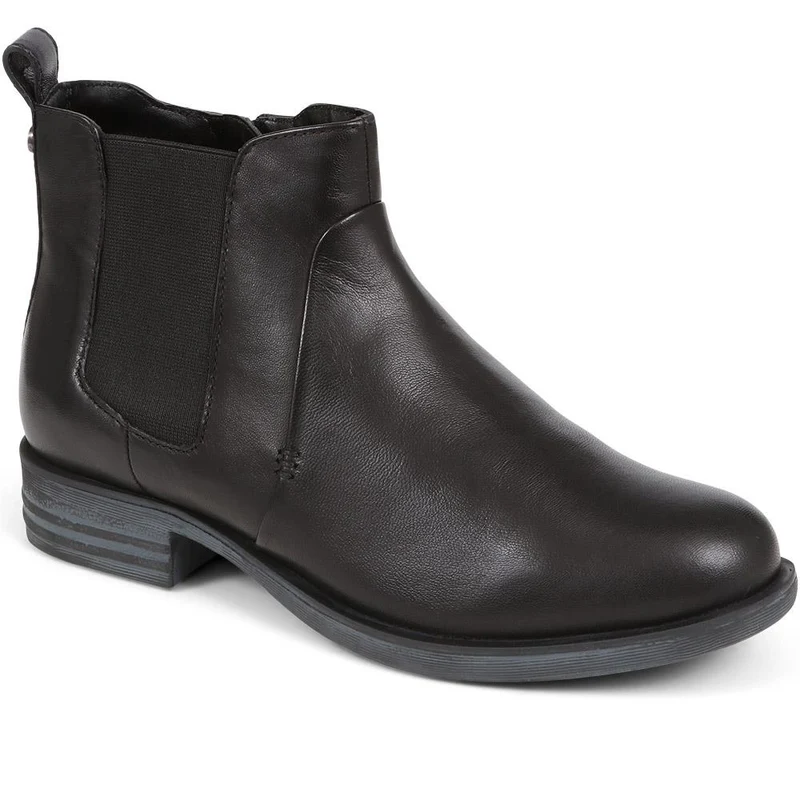 Leather Ankle Boots - GUP38501 / 324 314 - Black
