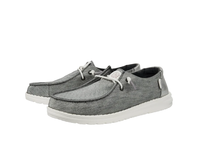 Hey Dude Damen-Mokassin Wendy Metallic Sparkle | Anthrazit