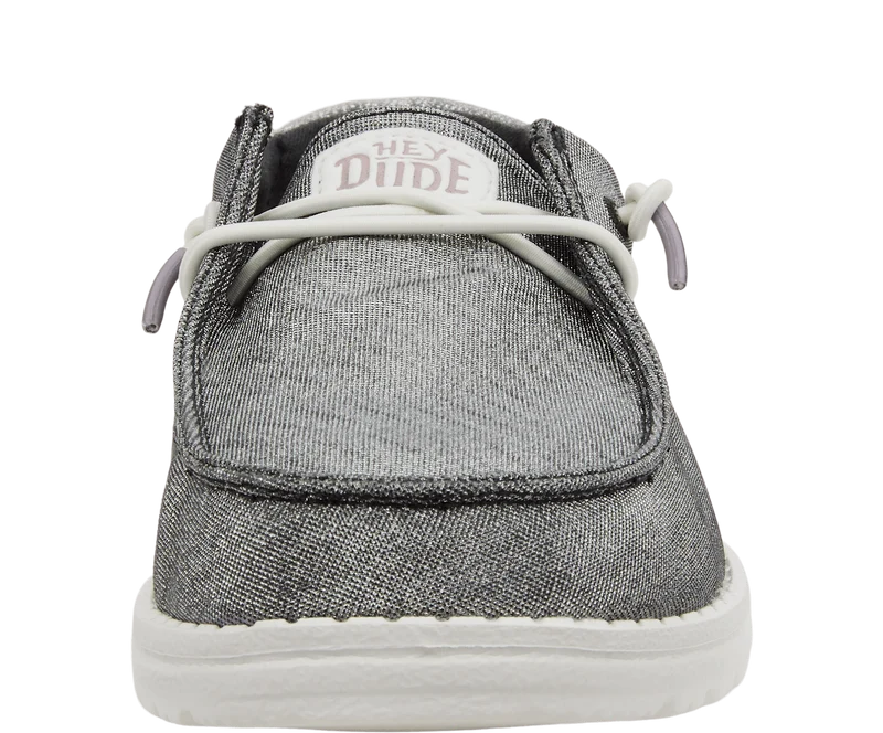 Hey Dude Damen-Mokassin Wendy Metallic Sparkle | Anthrazit