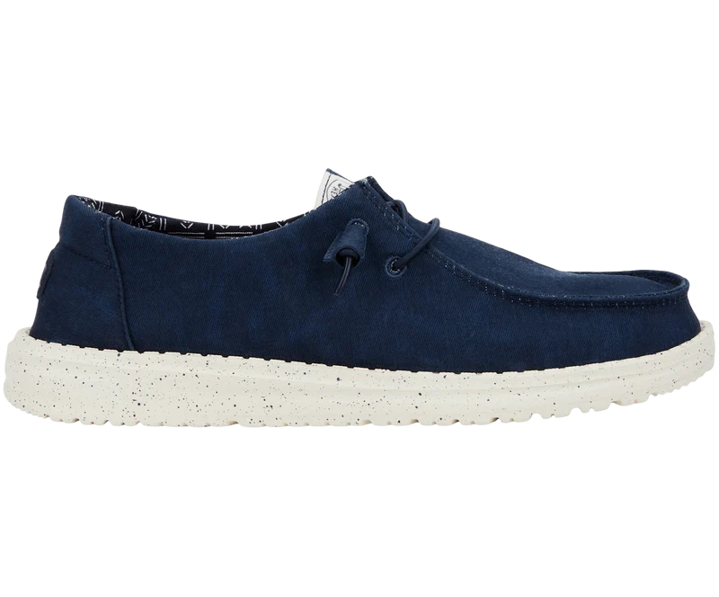Hey Dude Damen-Mokassin Wendy aus Stretch-Canvas | Marineblau